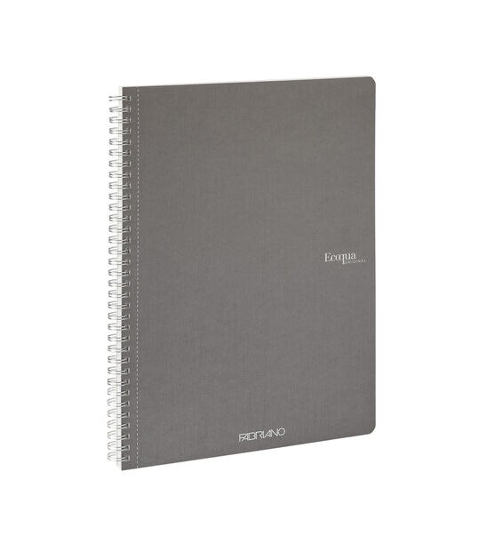 Fabriano 70 Sheet Grey EcoQua Spiral-Bound Notebook 8.27" x 11.69", , hi-res, image 4