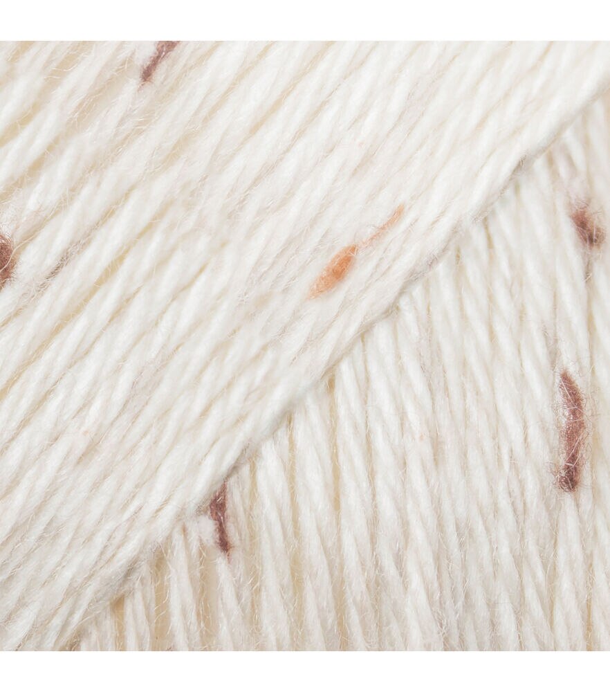 Caron Simply Soft Tweeds 250yds Worsted Acrylic Yarn, Off White, swatch, image 1