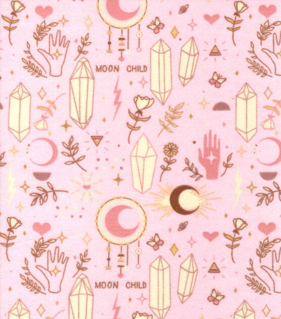 Moon Child Flannel Nursery Fabric