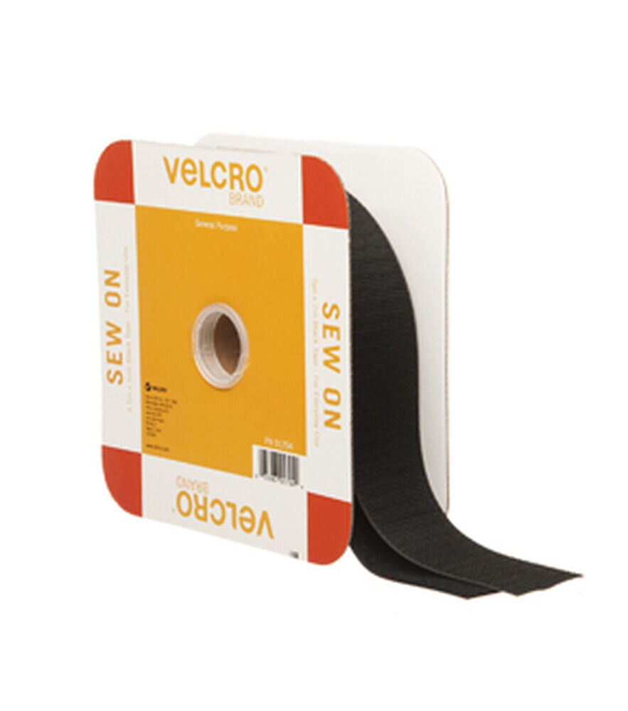 VELCRO Brand Sew On Tape 2", Black, swatch