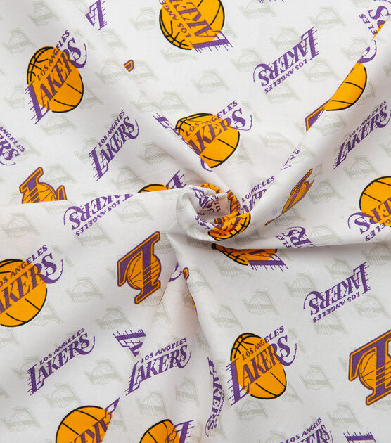 LA Lakers Cotton Fabric Logo, , hi-res, image 5