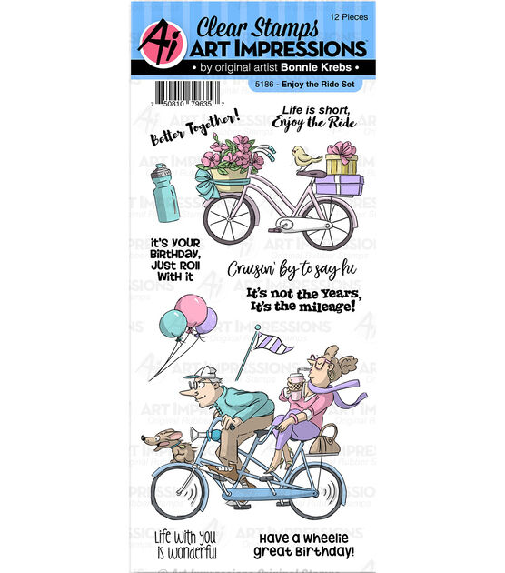 Art Impressions Work & Play Clear Stamps Enjoy The Ride