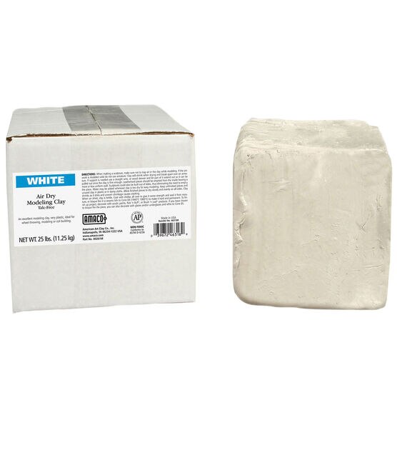 Amaco 25lb White Air Dry Modeling Clay
