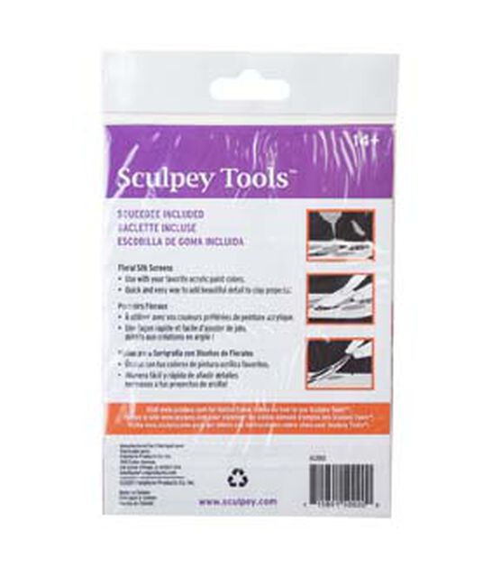 Sculpey 10pc Floral Silkscreen Kit, , hi-res, image 2