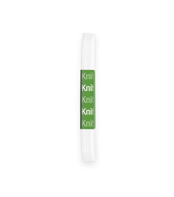 Dritz 3/8" Knit Non-Roll Elastic, White, 2 yd, , hi-res, image 2
