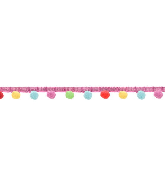 Simplicity Rainbow Ball Fringe Trim