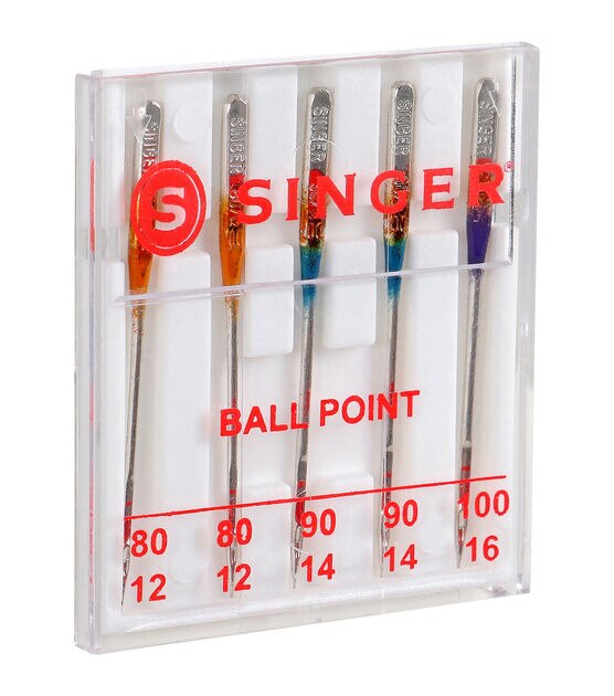 SINGER Universal Ball Point Machine Needles Assorted Sizes 5ct, , hi-res, image 5