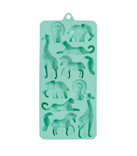 4" x 9" Silicone Safari Animal Candy Mold by STIR, , hi-res, image 2