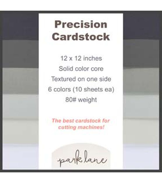 12" x 12" Black & Gray Precision Cardstock Paper Pack 60ct by Park Lane, , hi-res, image 5