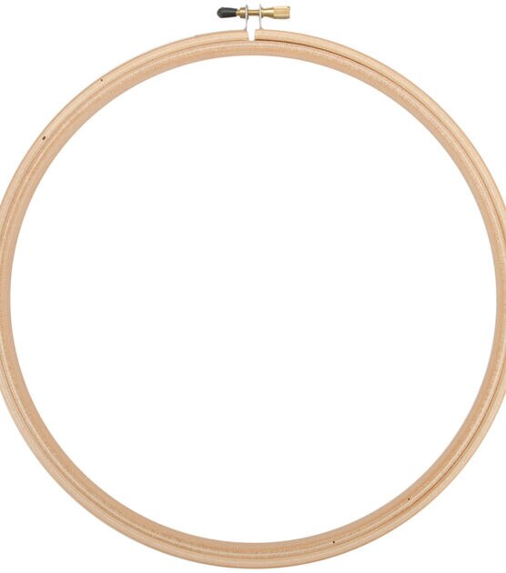 Frank A. Edmunds Wood Embroidery Hoop with Round Edges 9" Natural