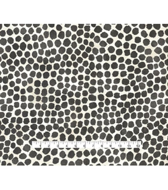 Genevieve Gorder Multi Purpose Decor Fabric 54'' Onyx Puffy Dotty, , hi-res, image 4