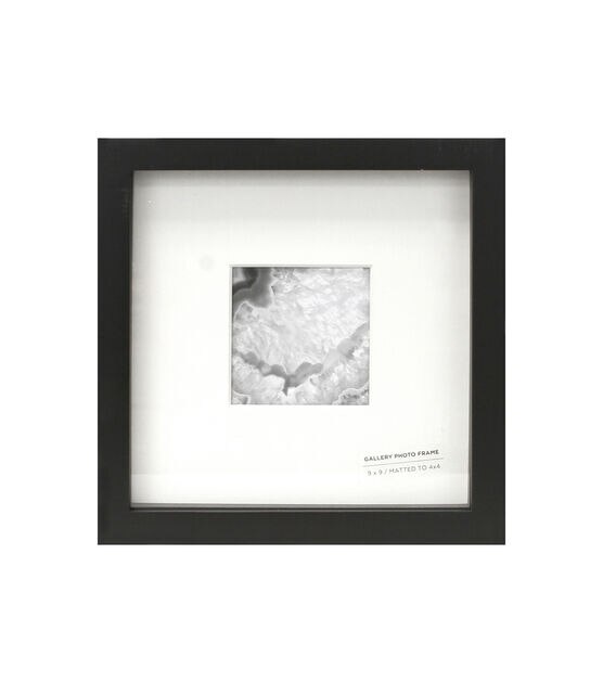 BP 4" x 4" Black Single Image Gallery Photo Frame