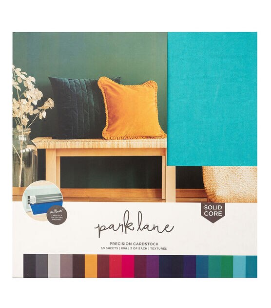 60 Sheet 12" x 12" Jewel Precision Cardstock Paper Pack by Park Lane