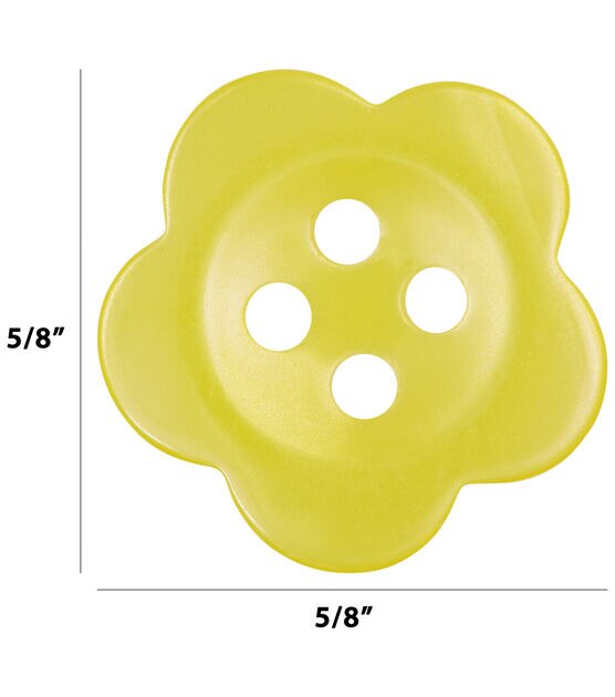 5/8" Flower 4 Hole Buttons 13pk, , hi-res, image 4