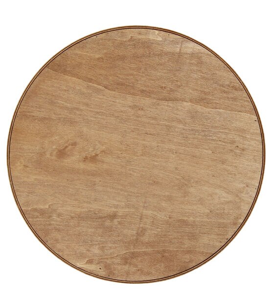 Elegant Designs 13.75" Round Wood Serving Tray w/ Handles, "Coffee Bar", , hi-res, image 4