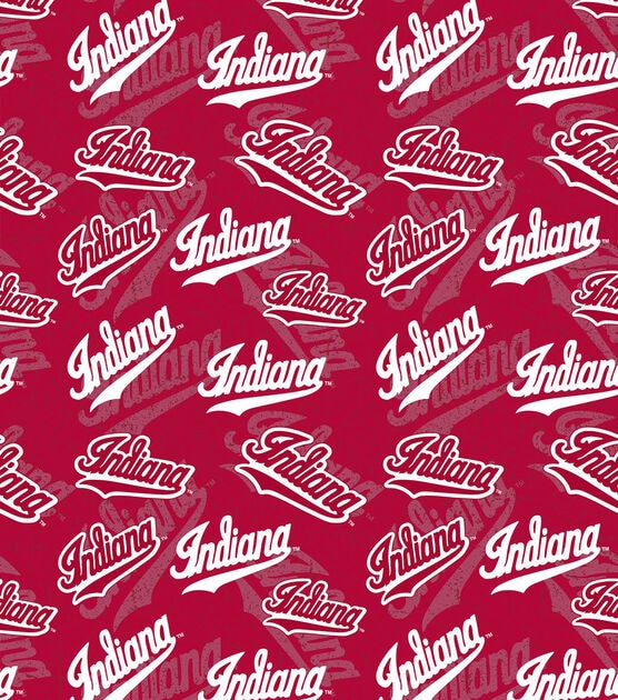 Indiana Hoosiers Cotton Fabric Tone on Tone, , hi-res, image 2
