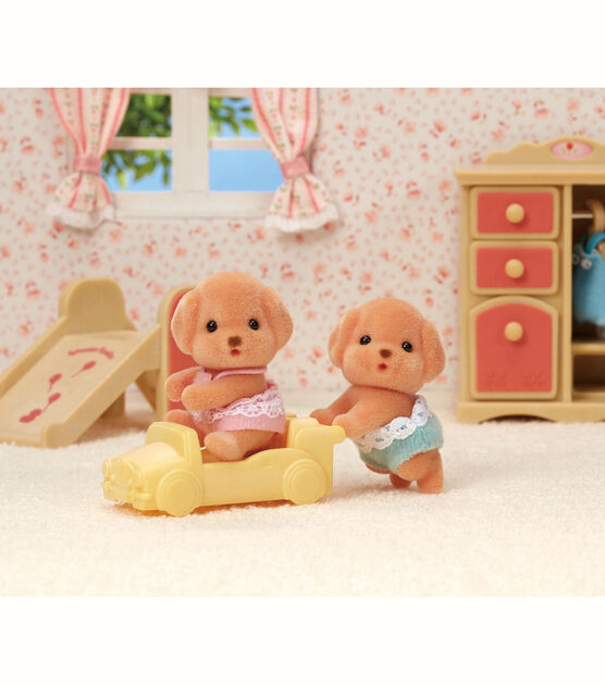 Calico Critters 1.75'' Toy Poodle Twins, , hi-res, image 2