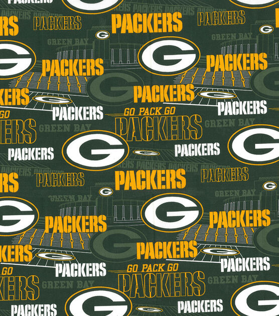 Fabric Traditions Green Bay Packers NFL Stadium Cotton Fabric, , hi-res, image 2