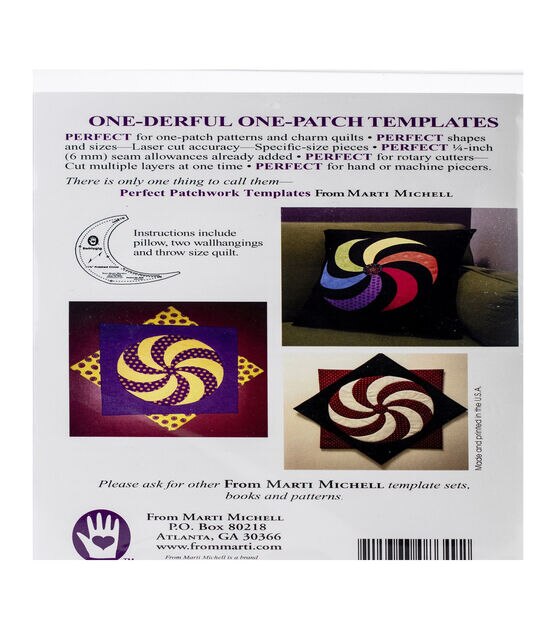 Marti Michell One patch Template Swirlygig, , hi-res, image 3