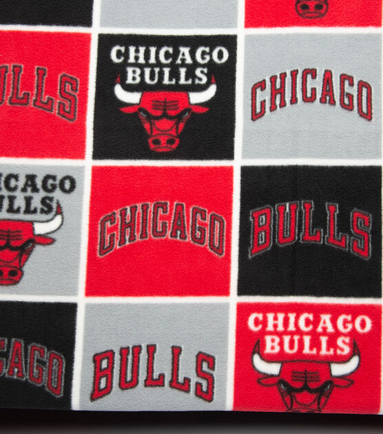Chicago Bulls Fleece Fabric Block, , hi-res, image 3