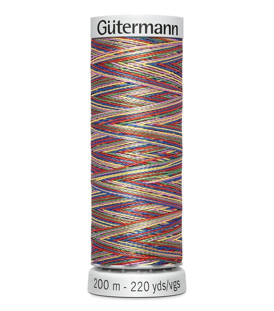 Gutermann 200M Dekor Thread, 9994 Vari Tutti Frutti, swatch