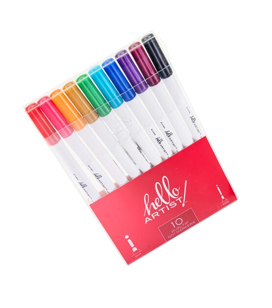 Hello, Artist! Dual Tip Dot Markers 10pc, , hi-res, image 6