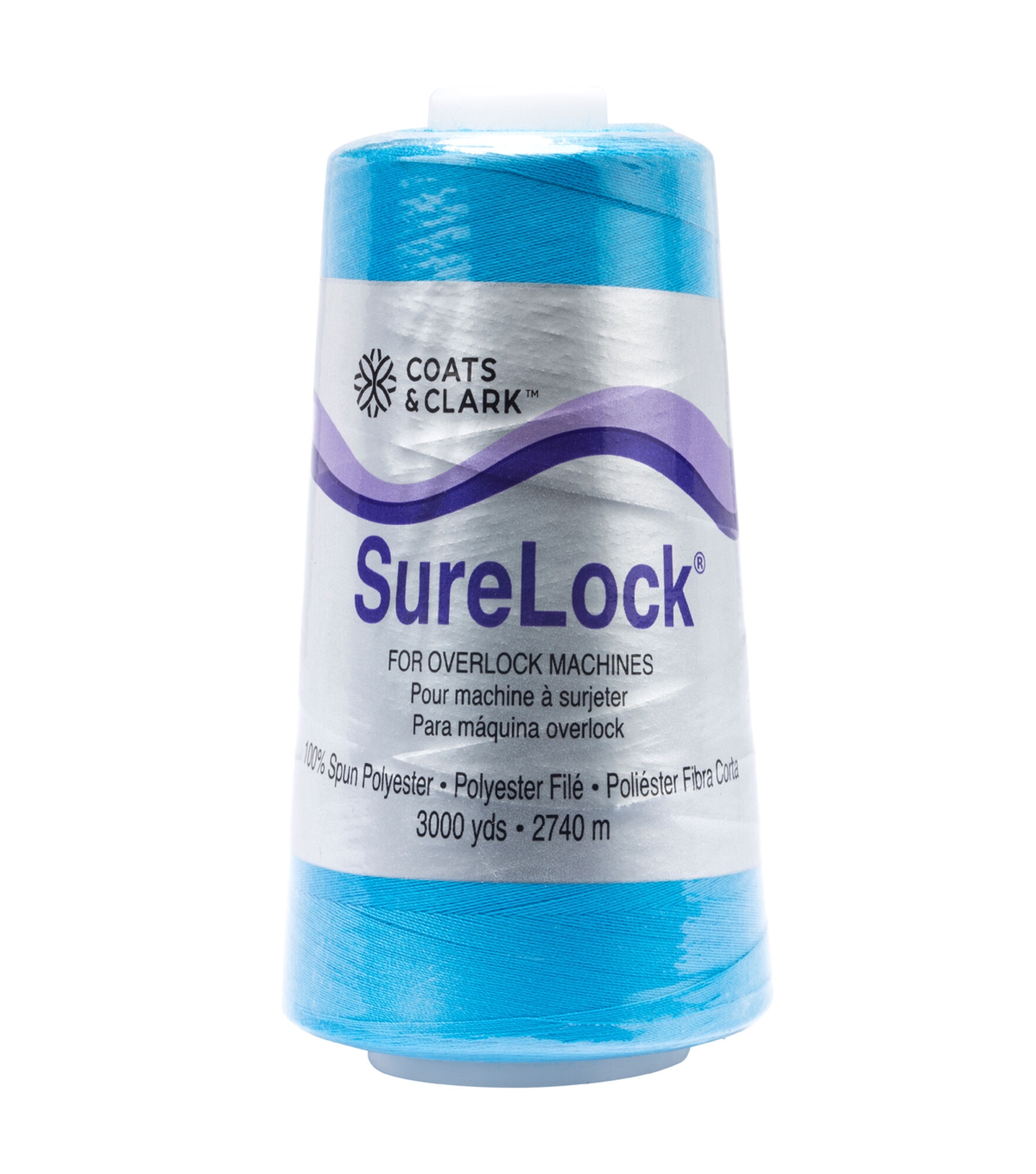 Coats & Clark Surelock Overlock Thread 3000 yds, Blue, hi-res