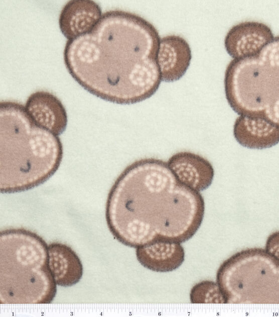 Monkey Fun Nursery Fleece Fabric