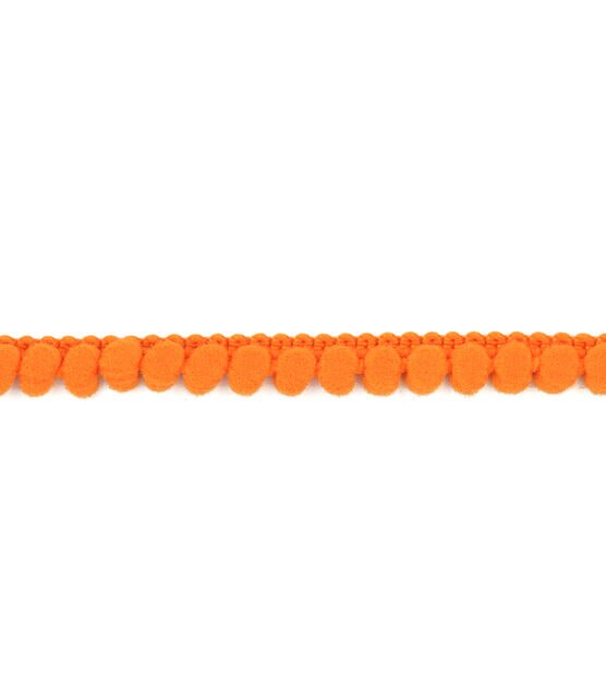 Simplicity Mini Puff Ball Trim 0.38'' Orange