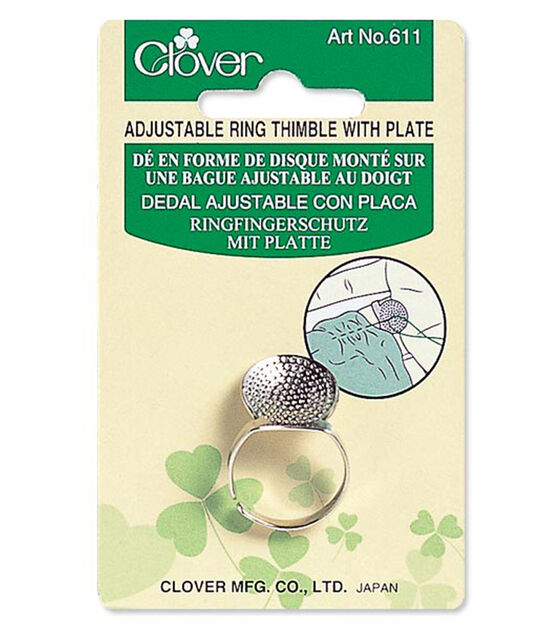 Clover Ring Thimble with Plate