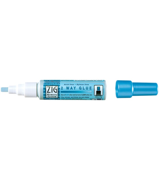 Zig 2 Way Glue Pen Chisel Tip 12 Pack