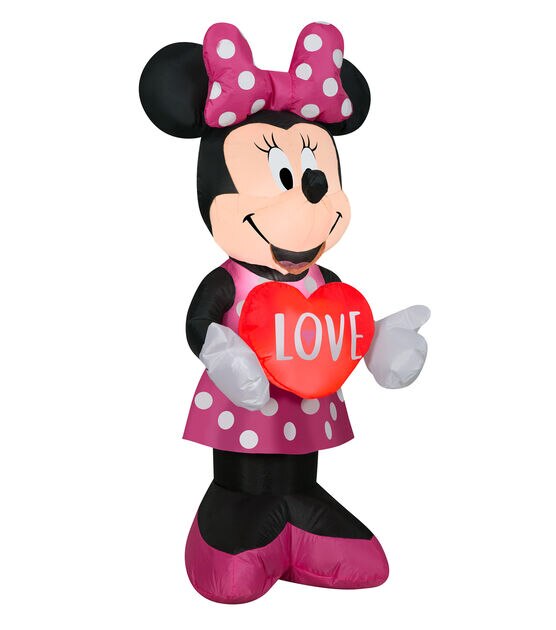 National Tree 42" Inflatable Valentine’s Minnie Mouse