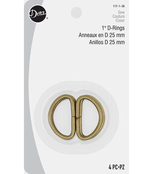 Dritz Swivel Hooks & D Rings 1/2in Antique Brass Bag & Tote Accessories,  1/2, 12ct : : Home & Kitchen