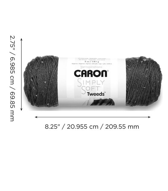 Caron Simply Soft Tweeds 250yds Worsted Acrylic Yarn, , hi-res, image 10