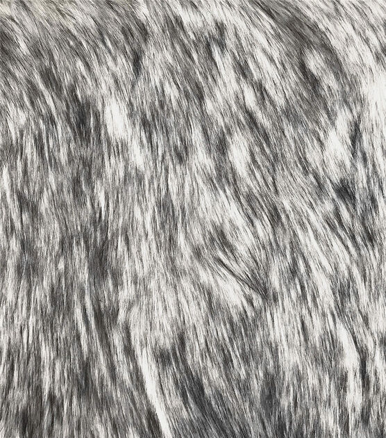 Fashion Faux Fox Fur Fabric Silver, , hi-res, image 2