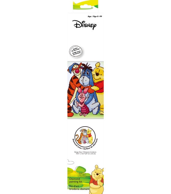 Camelot Dotz 18.5" x 16.5" Pooh & Friends Diamond Painting Kit, , hi-res, image 5