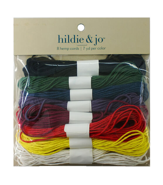 56yds Multicolor Hemp Cords 8ct by hildie & jo