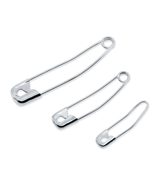 Dritz Curved Safety Pins, Assorted Sizes, 90 pc, , hi-res, image 2