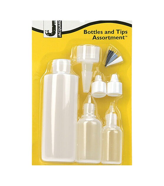 Jacquard Bottle & Tip Assortment-3 Bottles, 4 Tips