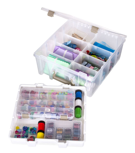 ArtBin 15 Super Satchel Double Deep Box With Removable Tray