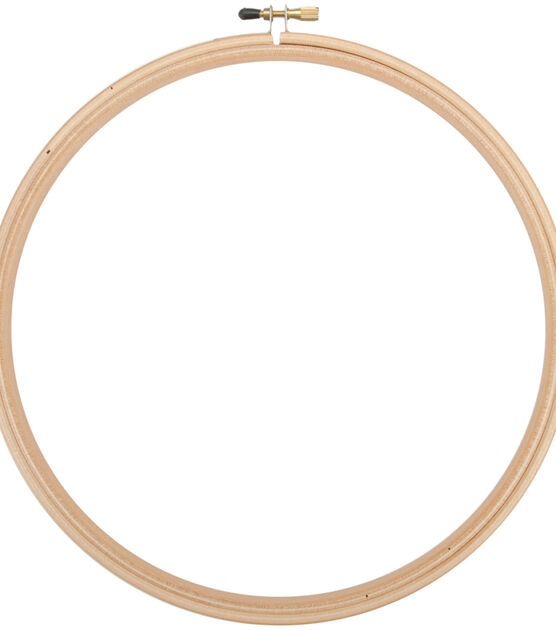 Frank A. Edmunds Wood Embroidery Hoop with Round Edges 10" Natural