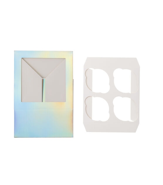 6" Iridescent Window Treat Boxes With Inserts 6ct by STIR, , hi-res, image 4