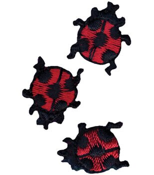 Wrights 2 Red Hearts Iron On Patches 2pk