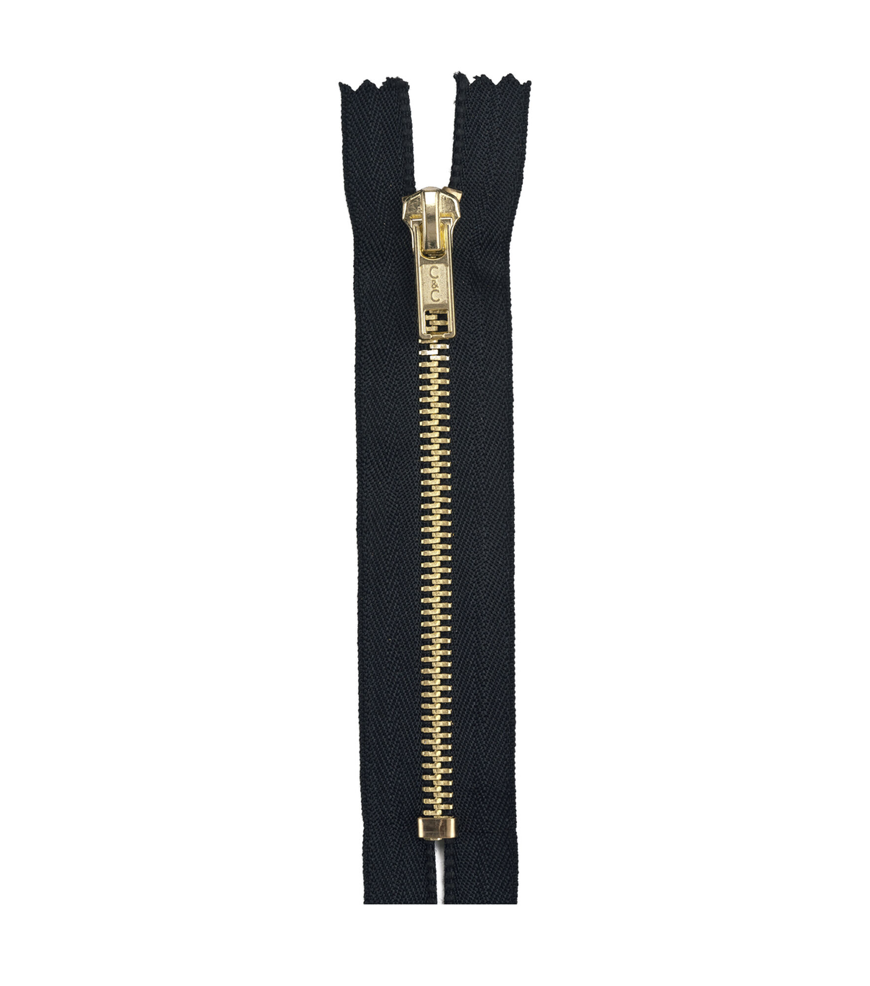 Fashion Brass Closed End 7in Brown, Black, hi-res