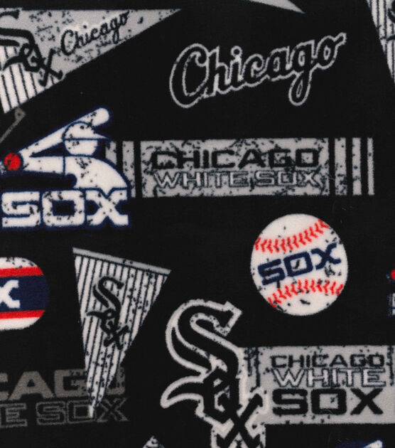 Fabric Traditions Chicago White Sox Fleece Fabric Vintage