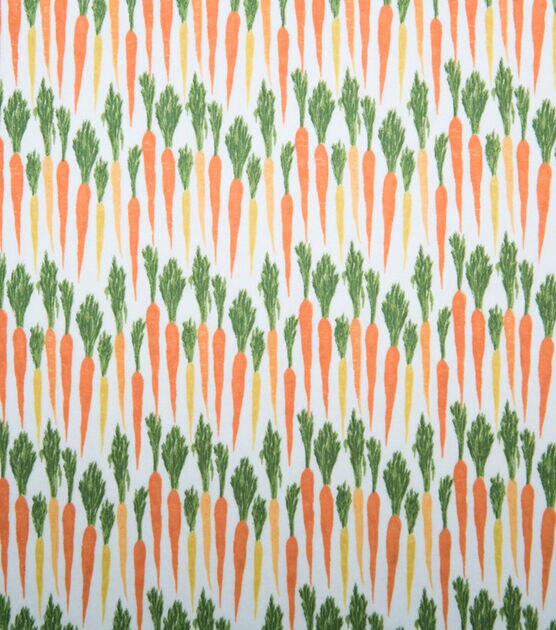 Orange Carrots Super Snuggle Flannel Fabric