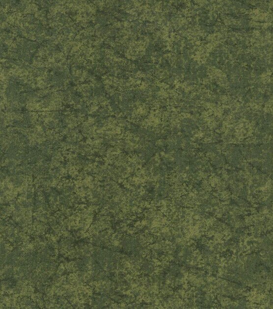 Dark Green Distressed Quilt Cotton Fabric by Keepsake Calico, , hi-res, image 1