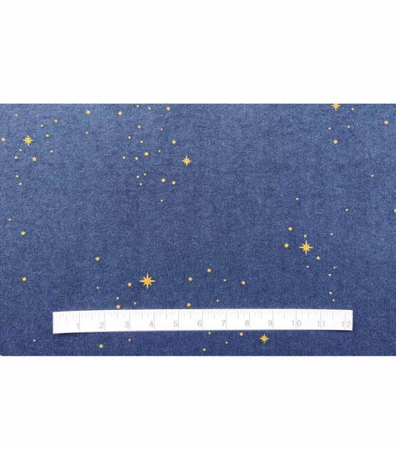 Celestial Navy Nursery Flannel Fabric, , hi-res, image 4