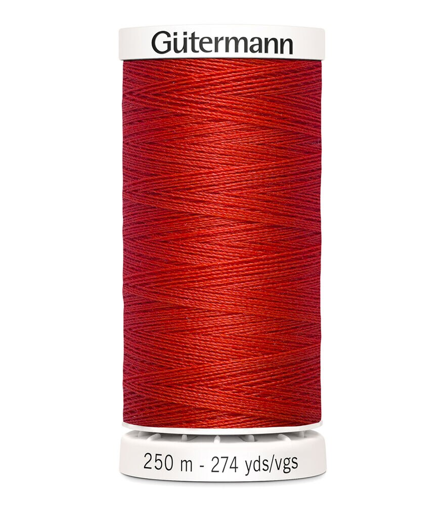 Gutermann Sew All Thread 273Yds (400 & 800 series), 405 Flame Red, swatch