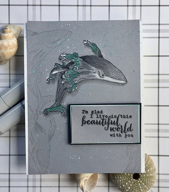 Hero Arts Wooden Stamp Celebrate Whales, , hi-res, image 2